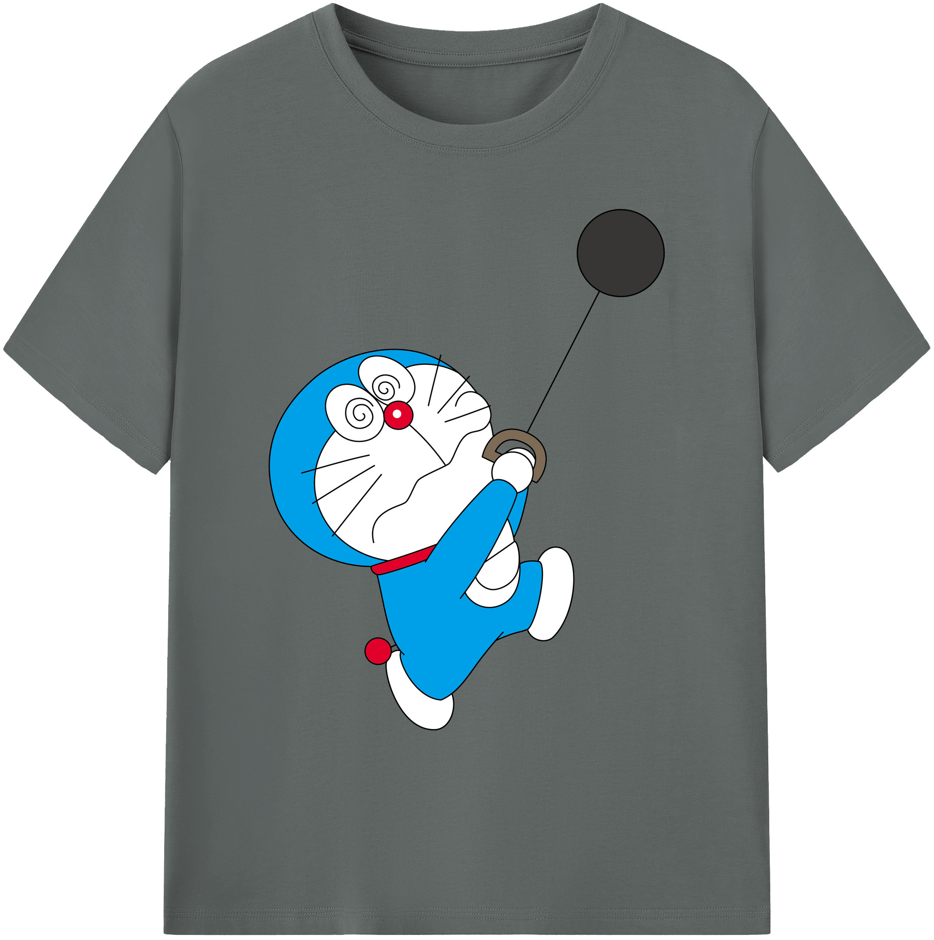 （画像用） ドラえもん Doraemon 綿100％ メンズ半袖Tシャツ｜肌触りやわらか＆通気性